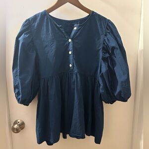 Rudy Jude Windowpane Day Blouse size M